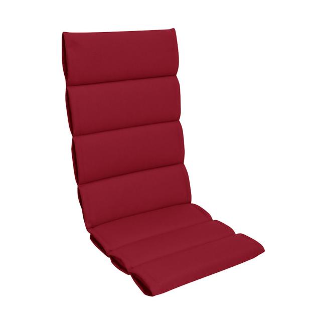 Kettler /KETTtex-Exklusiv® Hochlehner Auflage 120x50x3/5cm, rubinrot/bordeaux, Comfort Plus #1